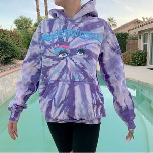 Psychworld tye-dye Hoodie eyes design M